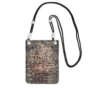 KSANNNS Ancient Worn Brick Wall Compact And Lightweight Printed Messenger Bag Is Suitable For Daily Travel, Commuting And Shopping