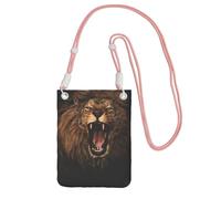 KSANNNS Angry Roaring Lion Compact And Lightweight Printed Messenger Bag Is Suitable For Daily Travel, Commuting And Shopping