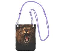 KSANNNS Angry Roaring Lion Compact And Lightweight Printed Messenger Bag Is Suitable For Daily Travel, Commuting And Shopping