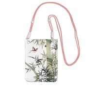 KSANNNS Bamboo Bird Pattern Compact And Lightweight Printed Messenger Bag Is Suitable For Daily Travel, Commuting And Shopping