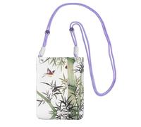 KSANNNS Bamboo Bird Pattern Compact And Lightweight Printed Messenger Bag Is Suitable For Daily Travel, Commuting And Shopping