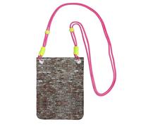 KSANNNS Brick Red Stone Compact And Lightweight Printed Messenger Bag Is Suitable For Daily Travel, Commuting And Shopping