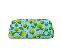 KSANNNS Cartoon Flower Buds Printed Simple Portable Stationery Bag, Light and Spacious School Office Stationery Storage Box