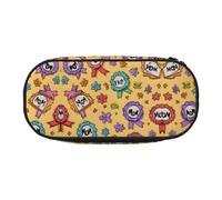 KSANNNS Cartoon Trophy Ribbon Durable 300d Oxford Pencil Case Printed, Sturdy and Suitable for Daily Use