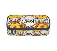 KSANNNS Cartoon Trophy Ribbon Printed Multifunctional Stationery Box, Ideal for School, Work, and Travel