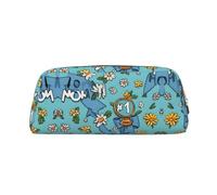 KSANNNS Cartoon Trophy Ribbon Printed Simple Portable Stationery Bag, Light and Spacious School Office Stationery Storage Box