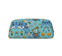 KSANNNS Cartoon Trophy Ribbon Printed Simple Portable Stationery Bag, Light and Spacious School Office Stationery Storage Box