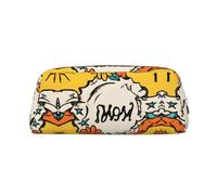 KSANNNS Cartoon Trophy Ribbon Printed Simple Portable Stationery Bag, Light and Spacious School Office Stationery Storage Box