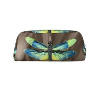 KSANNNS Colorful Dragonfly Painting Printed Simple Portable Stationery Bag, Light and Spacious School Office Stationery Storage Box