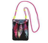 KSANNNS Colorful Dream Catcher Compact And Lightweight Printed Messenger Bag Is Suitable For Daily Travel, Commuting And Shopping
