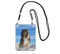 KSANNNS Cute Shetland Dog Compact And Lightweight Printed Messenger Bag Is Suitable For Daily Travel, Commuting And Shopping