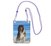 KSANNNS Cute Shetland Dog Compact And Lightweight Printed Messenger Bag Is Suitable For Daily Travel, Commuting And Shopping
