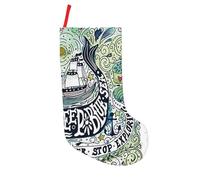 KSANNNS Deep Blue Animal Whale Printed Holiday Christmas Socks, Creating A Joyful Christmas