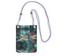 KSANNNS Dragonfly On The Flower Compact And Lightweight Printed Messenger Bag Is Suitable For Daily Travel, Commuting And Shopping