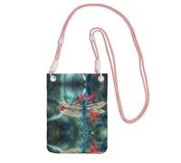 KSANNNS Dragonfly On The Flower Compact And Lightweight Printed Messenger Bag Is Suitable For Daily Travel, Commuting And Shopping