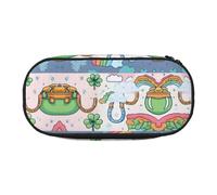 KSANNNS Four Lucky Charms Durable 300d Oxford Pencil Case Printed, Sturdy and Suitable for Daily Use