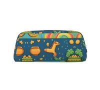 KSANNNS Four Lucky Charms Printed Simple Portable Stationery Bag, Light and Spacious School Office Stationery Storage Box