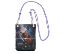 KSANNNS Fox On The Galaxy Compact And Lightweight Printed Messenger Bag Is Suitable For Daily Travel, Commuting And Shopping