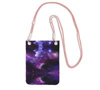 KSANNNS Galaxy Starry Space Purple Starry Compact And Lightweight Printed Messenger Bag Is Suitable For Daily Travel, Commuting And Shopping