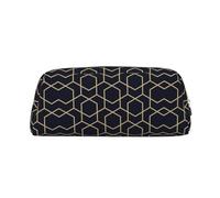 KSANNNS Geometric Lines Printed Simple Portable Stationery Bag, Light and Spacious School Office Stationery Storage Box