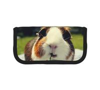 KSANNNS Guinea Pigs Funny Printed Canvas Pencil Case, Durable Learning and Cosmetic Pencil Case