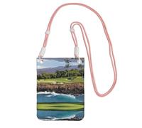 KSANNNS Hawaii Beach Golf Course Compact And Lightweight Printed Messenger Bag Is Suitable For Daily Travel, Commuting And Shopping