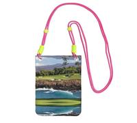 KSANNNS Hawaii Beach Golf Course Compact And Lightweight Printed Messenger Bag Is Suitable For Daily Travel, Commuting And Shopping