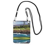 KSANNNS Hawaii Beach Golf Course Compact And Lightweight Printed Messenger Bag Is Suitable For Daily Travel, Commuting And Shopping