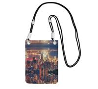 KSANNNS Hong Kong Compact And Lightweight Printed Messenger Bag Is Suitable For Daily Travel, Commuting And Shopping