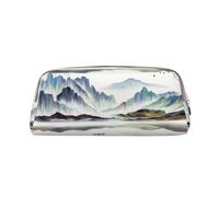KSANNNS Landscape Painting Printed Simple Portable Stationery Bag, Light and Spacious School Office Stationery Storage Box