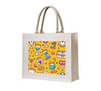 KSANNNS Last Minute Party Reusable Printed Canvas Tote Bag, Suitable For Daily Use And Special Occasions