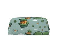 KSANNNS Leprechauns Empty Hat Printed Simple Portable Stationery Bag, Light and Spacious School Office Stationery Storage Box