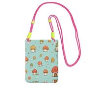 KSANNNS Miniature Mushroom House Compact And Lightweight Printed Messenger Bag Is Suitable For Daily Travel, Commuting And Shopping