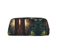 KSANNNS Morning Sunlight in Wilderness Printed Simple Portable Stationery Bag, Light and Spacious School Office Stationery Storage Box