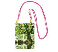 KSANNNS Nature Green Big Tree Compact And Lightweight Printed Messenger Bag Is Suitable For Daily Travel, Commuting And Shopping