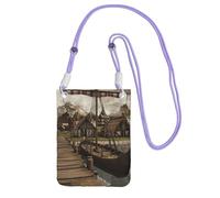 KSANNNS Old Viking Boat Compact And Lightweight Printed Messenger Bag Is Suitable For Daily Travel, Commuting And Shopping