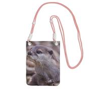 KSANNNS Otter Playing In The Water Compact And Lightweight Printed Messenger Bag Is Suitable For Daily Travel, Commuting And Shopping