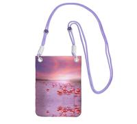 KSANNNS Pink Flamingos Compact And Lightweight Printed Messenger Bag Is Suitable For Daily Travel, Commuting And Shopping