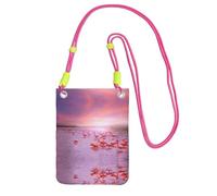 KSANNNS Pink Flamingos Compact And Lightweight Printed Messenger Bag Is Suitable For Daily Travel, Commuting And Shopping