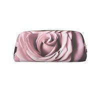 KSANNNS Pink Rose Close Up Printed Simple Portable Stationery Bag, Light and Spacious School Office Stationery Storage Box