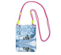 KSANNNS Polar Bear Compact And Lightweight Printed Messenger Bag Is Suitable For Daily Travel, Commuting And Shopping