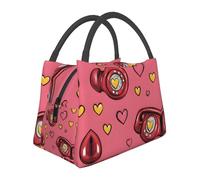 KSANNNS Retro Telephone Receiver Printed Portable High-Capacity Insulated and Refrigerated Lunch Handbag