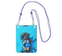 KSANNNS Smiling Face Dolphins Compact And Lightweight Printed Messenger Bag Is Suitable For Daily Travel, Commuting And Shopping