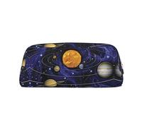 KSANNNS Solar System Printed Simple Portable Stationery Bag, Light and Spacious School Office Stationery Storage Box