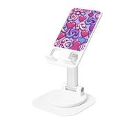 KSANNNS Stylized Infinity Symbol Printed Circular Bottom Rotating Phone Holder, Foldable And Portable, Black And White