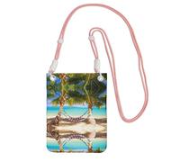KSANNNS Tropical Beach Hammock Compact And Lightweight Printed Messenger Bag Is Suitable For Daily Travel, Commuting And Shopping