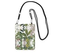 KSANNNS Tropical Flower Leaf Parrot Compact And Lightweight Printed Messenger Bag Is Suitable For Daily Travel, Commuting And Shopping