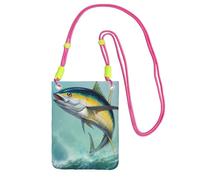 KSANNNS Tuna Fish Compact And Lightweight Printed Messenger Bag Is Suitable For Daily Travel, Commuting And Shopping