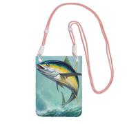KSANNNS Tuna Fish Compact And Lightweight Printed Messenger Bag Is Suitable For Daily Travel, Commuting And Shopping