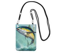 KSANNNS Tuna Fish Compact And Lightweight Printed Messenger Bag Is Suitable For Daily Travel, Commuting And Shopping